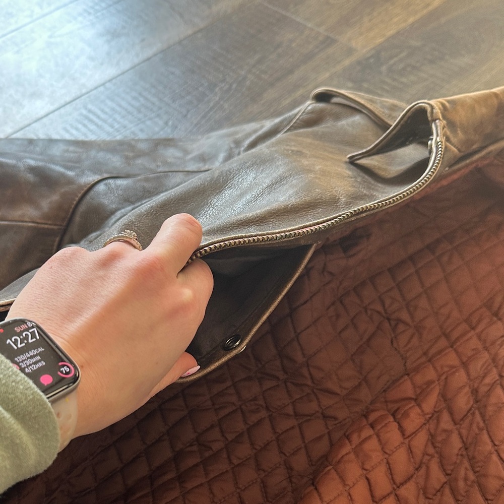 Brown Leather Jacket - image 6